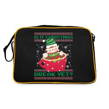 C’est déjà les vacances de Noël ? Professeur de diablotin de cacao - Sac Retro - noir/or - Dos