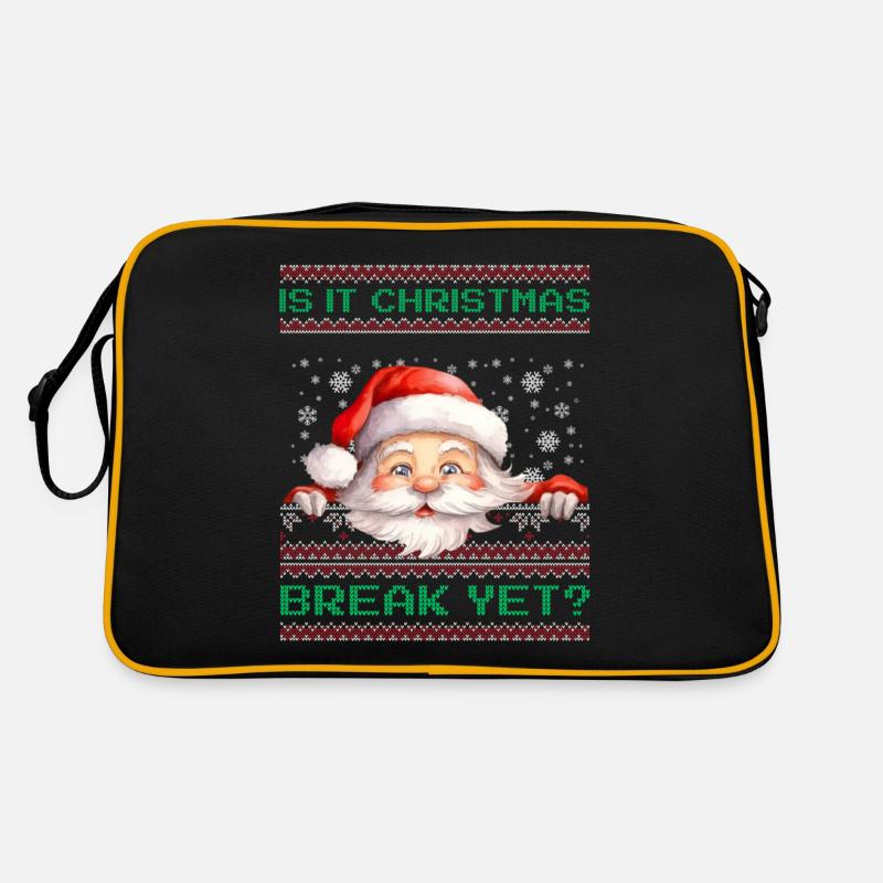 C’est déjà les vacances de Noël ? Père Noël professeur Sac Retro
