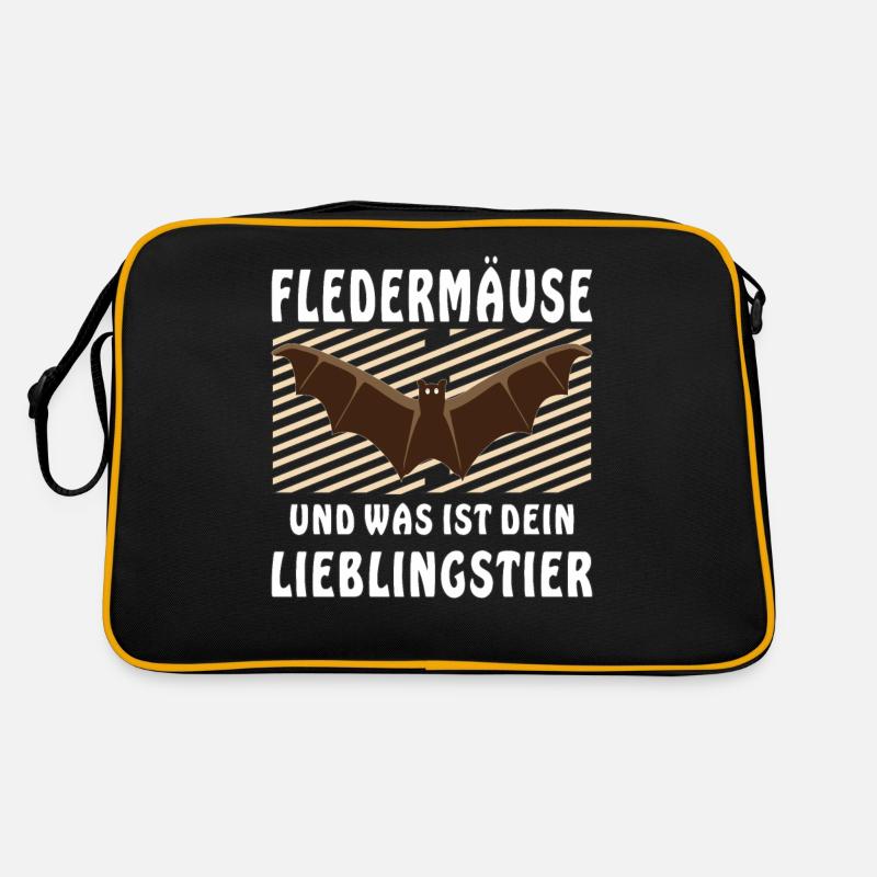 FLEDERMÄUSE WAS IST DEIN LIEBLINGSTIER Retro Tasche