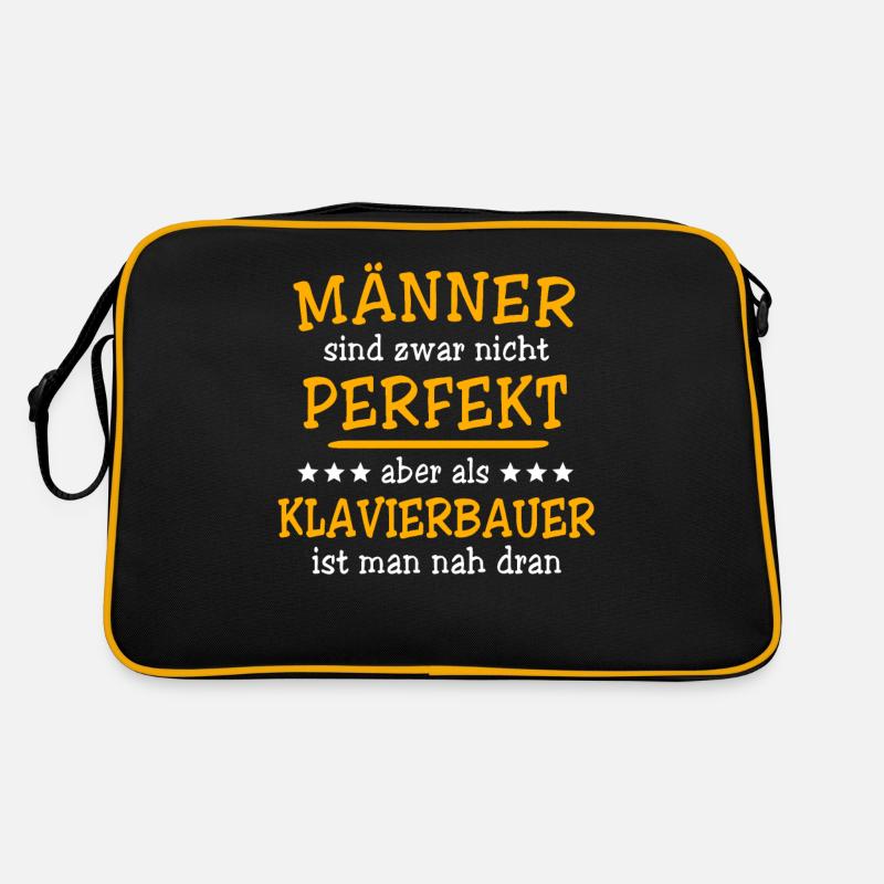 Klavierbauer Sprüche Retro Tasche