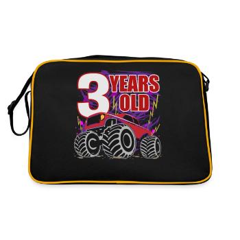 Monster Truck 3e anniversaire - Sac Retro - noir/or - Dos