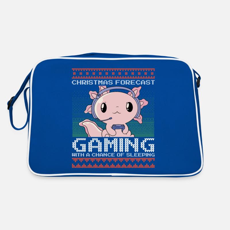 Funny Christmas Forecast Gaming Axolotl Ugly Xmas Retro Tasche