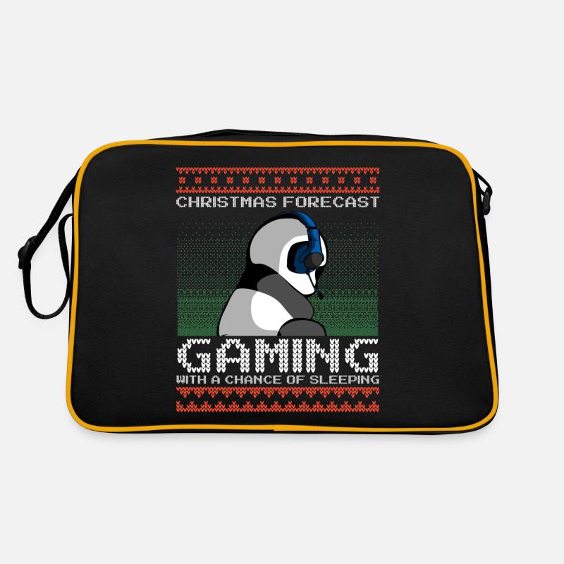 Funny Christmas Forecast Gaming Panda Ugly Xmas Retro Bag