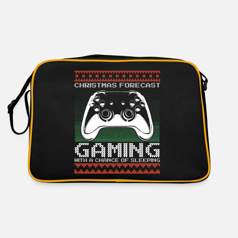 Funny Christmas Forecast Gaming Controller Ugly Retro Bag
