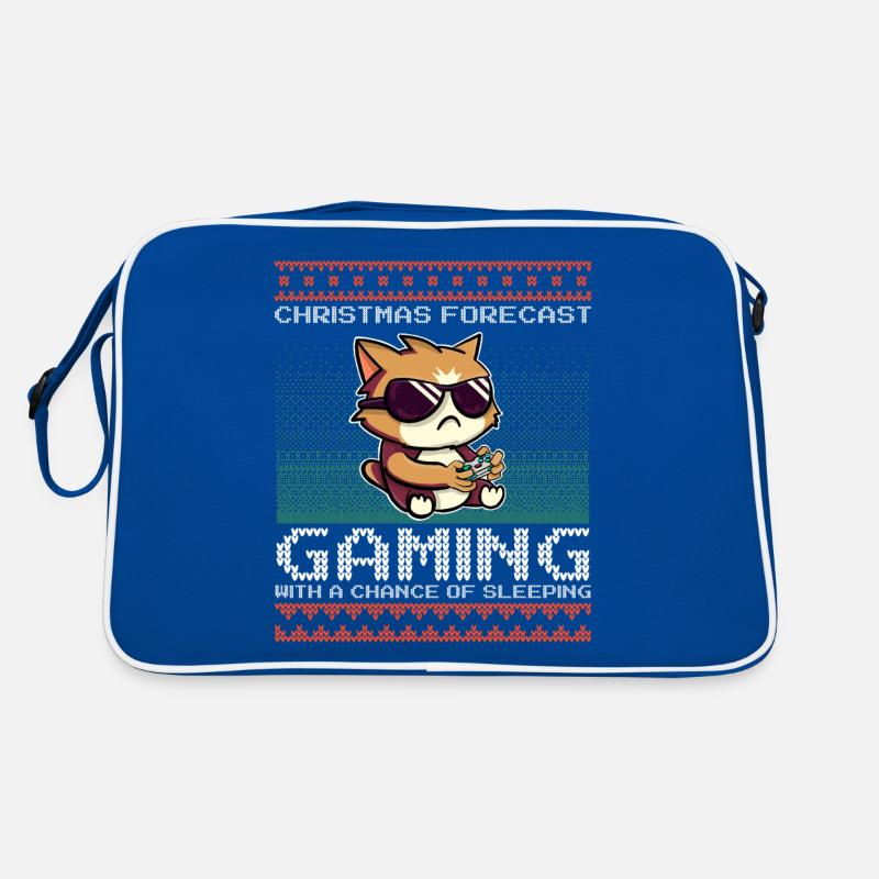 Drôle Noël Prévision Chat De Jeu Laid Noël Sac Retro