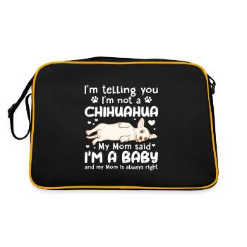 Chihuahua chien chien école chien propriétaire cadeau - Sac Retro - noir/or - Dos