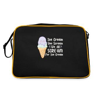 Crème glacée Crème glacée Crème glacée Cadeau d’été - Sac Retro - noir/or - Dos