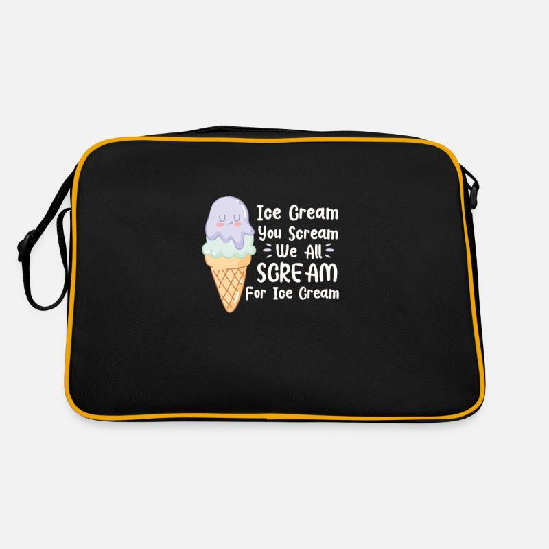 Eiscreme Eis Eiskrem Ice Cream Sommer Geschenk Retro Tasche