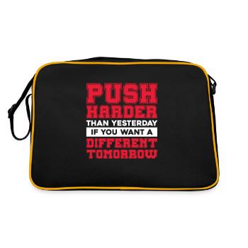 Bodybuilder Body Building Fitness Gym cadeau - Sac Retro - noir/or - Dos