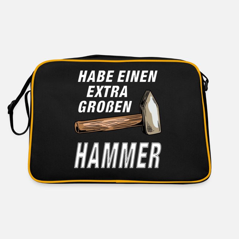 HABE EINEN EXTRA GROßEN HAMMER Retro Tasche
