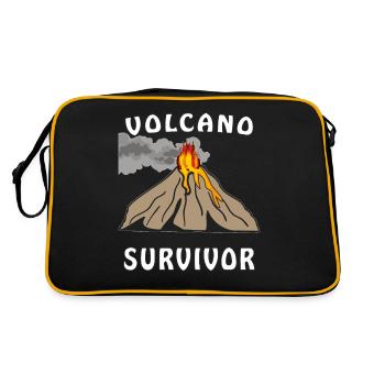 SURVIVANT DU VOLCAN - Sac Retro - noir/or - Dos