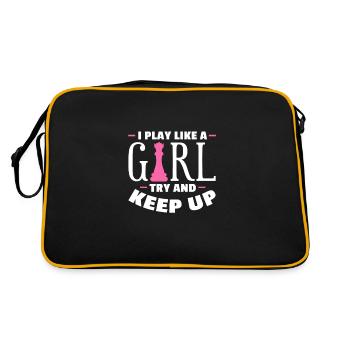 Chess Chessboard Checkmate Chess Player - Retro Bag - black/gold - Back