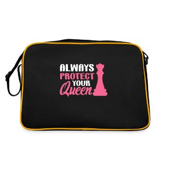 Chess Chessboard Checkmate Chess Player - Retro Bag - black/gold - Back