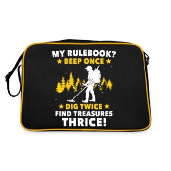Dirt Fishing Probes - Retro Bag - black/gold - Back