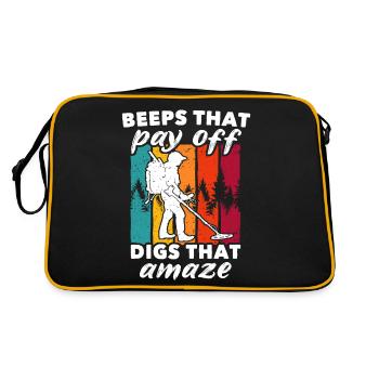 Dirt Fishing Probes - Retro Bag - black/gold - Back