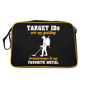 Détecteur de métaux - Sac Retro - noir/or - Dos