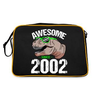 T-Rex Party Star Look Retro Look Cadeau - Sac Retro - noir/or - Dos