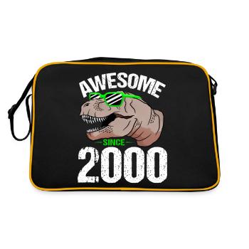 T-Rex Party Star Look Retro Look Cadeau - Sac Retro - noir/or - Dos