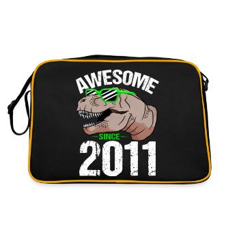 T-Rex Party Star Look Retro Look Cadeau - Sac Retro - noir/or - Dos
