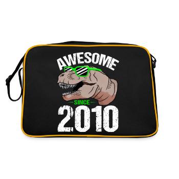 T-Rex Party Star Look Retro Look Cadeau - Sac Retro - noir/or - Dos