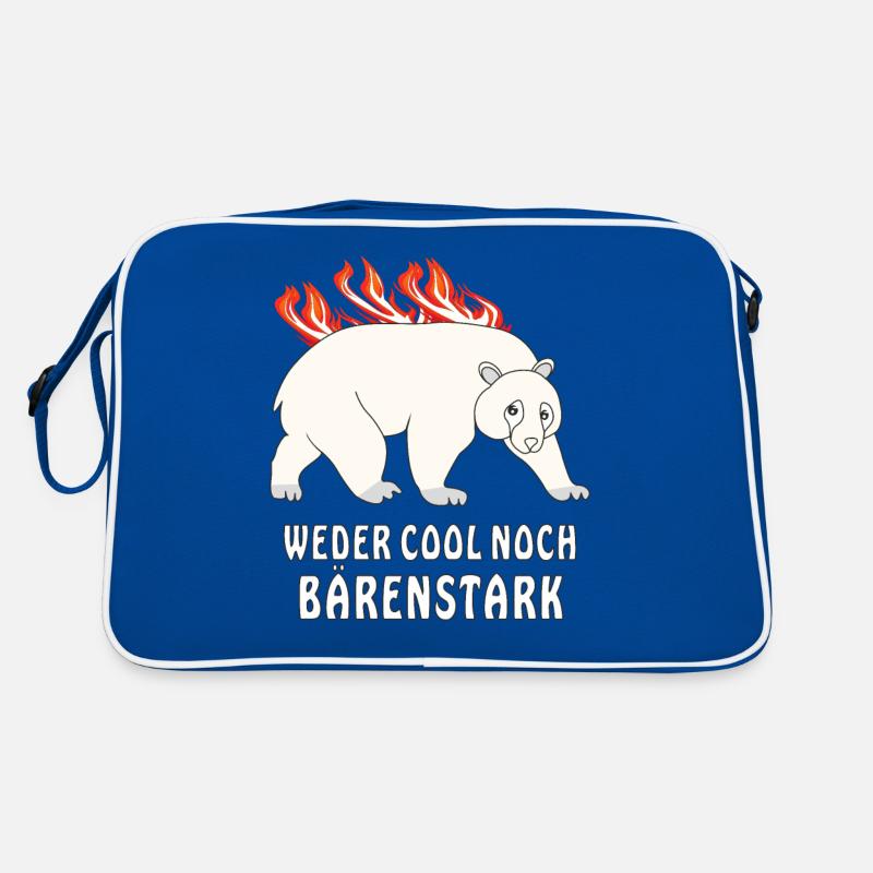 EISBÄR WEDER COOL NOCH BÄRENSTARK Retro Tasche