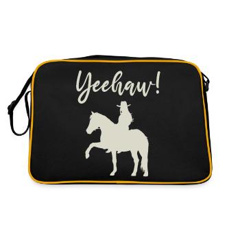 Ouais ! Equitation western pleine de joie de vivre - Sac Retro - noir/or - Dos