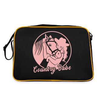 Lovingly embraced - Western & Horse - Retro Bag - black/gold - Back
