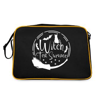 Witch Test Witch's Broom Witchcraft - Retro Bag - black/gold - Back
