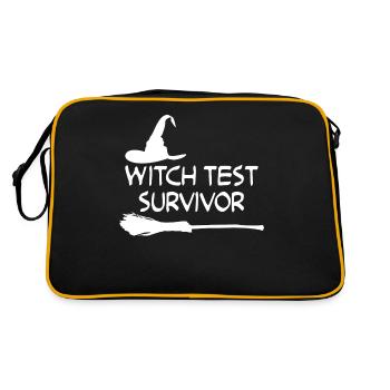 Witchcraft Witch Test Witch's Broom - Retro Bag - black/gold - Back