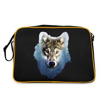 Loup - Sac Retro - noir/or - Dos