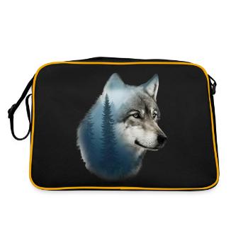 Loup - Sac Retro - noir/or - Dos