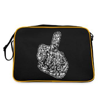 Middle Finger Misanthrope Ants - Retro Bag - black/gold - Back