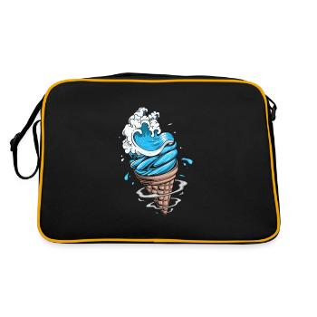 Crème glacée Crème glacée Crème glacée Cadeau d’été - Sac Retro - noir/or - Dos