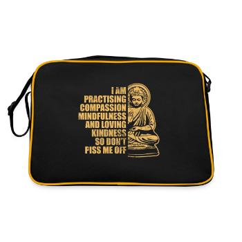 Méditation - Sac Retro - noir/or - Dos