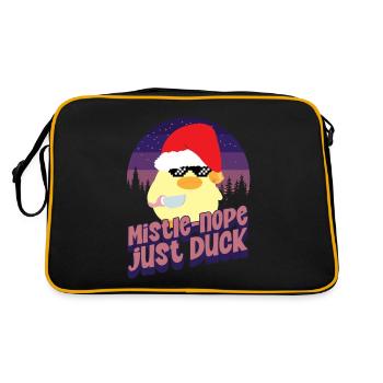Mistle Nope - Ente mit Messer Duck with Knife - Sac Retro - noir/or - Dos