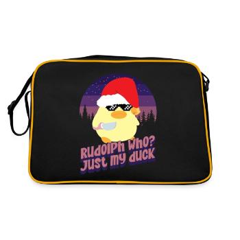 Rudolph qui ? - Canard au couteau - Sac Retro - noir/or - Dos