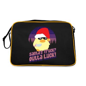 Camion du Père Noël - Ente mit Messer Duck with Knife - Sac Retro - noir/or - Dos