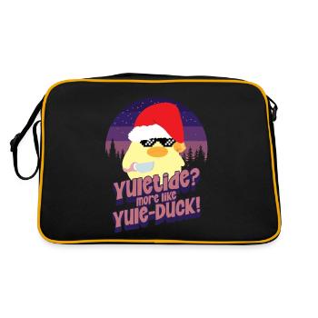 Yule-Duck - Ente mit Messer Duck with Knife - Sac Retro - noir/or - Dos