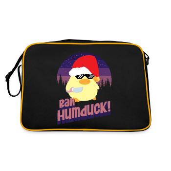 Bah Humduck Xmas - Ente mit Messer Duck with Knife - Sac Retro - noir/or - Dos