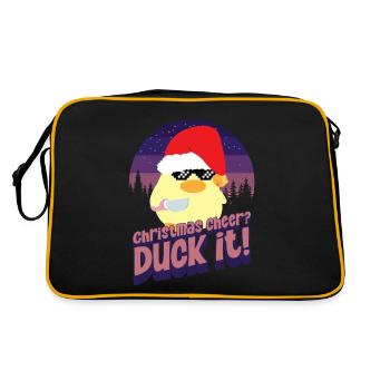 Noël Duck it - Ente mit Messer Duck with Knife - Sac Retro - noir/or - Dos
