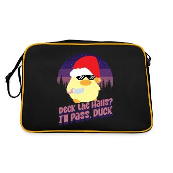 Deck the Halls - Ente mit Messer Duck with Knife - Sac Retro - noir/or - Dos
