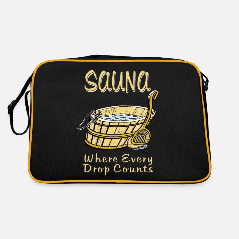 SAUNA Where Every Drop Counts Retro Bag