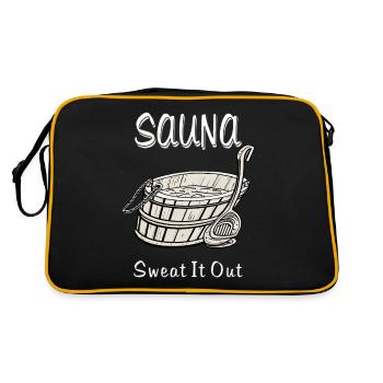 SAUNA Sweat It Out - Retro Bag - black/gold - Back