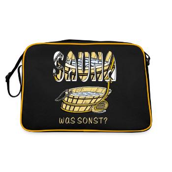SAUNA WHAT ELSE - Retro Bag - black/gold - Back