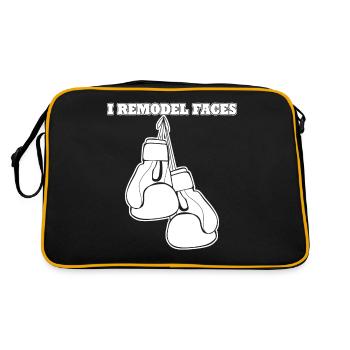 Gants de boxe Boxer Joke - Sac Retro - noir/or - Dos
