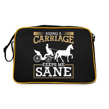 Calèche Cocher Cochers - Sac Retro - noir/or - Dos
