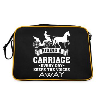 Équitation Cocher Calèche - Sac Retro - noir/or - Dos