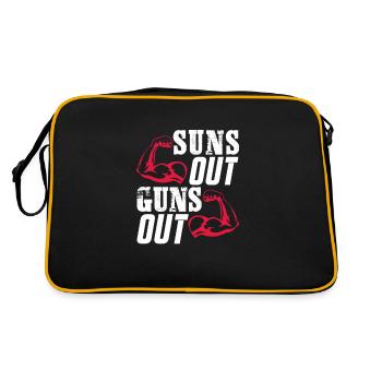 Bodybuilder Body Building Fitness Gym cadeau - Sac Retro - noir/or - Dos