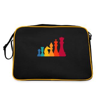 Chess Chessboard Checkmate Chess Player - Retro Bag - black/gold - Back