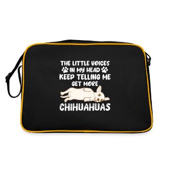 Chihuahua chien chien école chien propriétaire cadeau - Sac Retro - noir/or - Dos